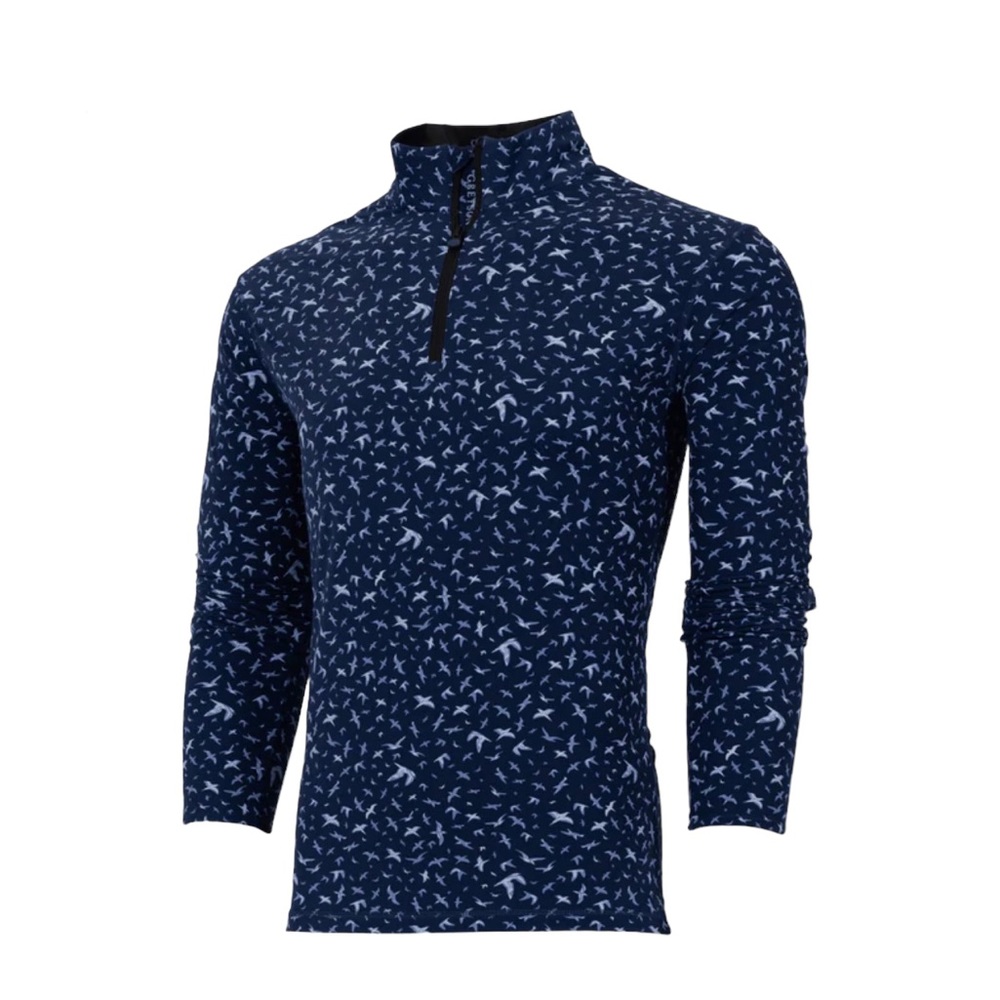 Greyson ISLES OF DEVILS TATE MOCKNECK QUARTER-ZIP NWT $158 - Picture 3 of 6